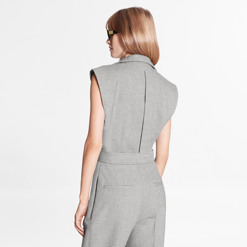Cashmere-Blend Flannel Tailored Jumpsuit  5