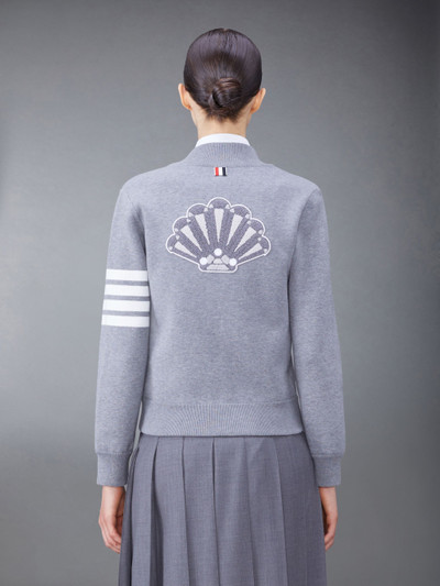 Thom Browne Shell Gem patch cotton bomber jacket outlook