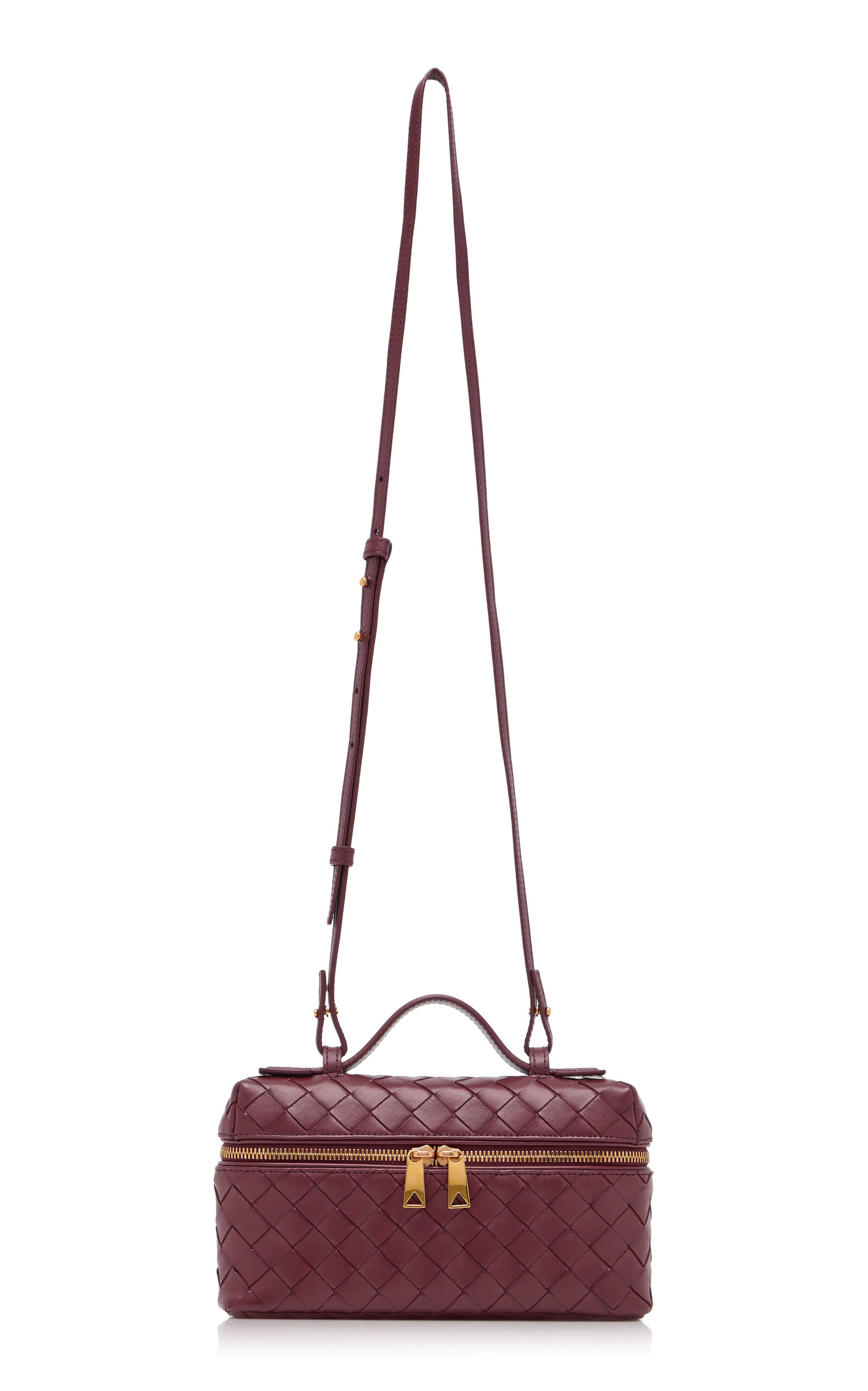 Bang Bang Intrecciato Leather Vanity Case burgundy - 4