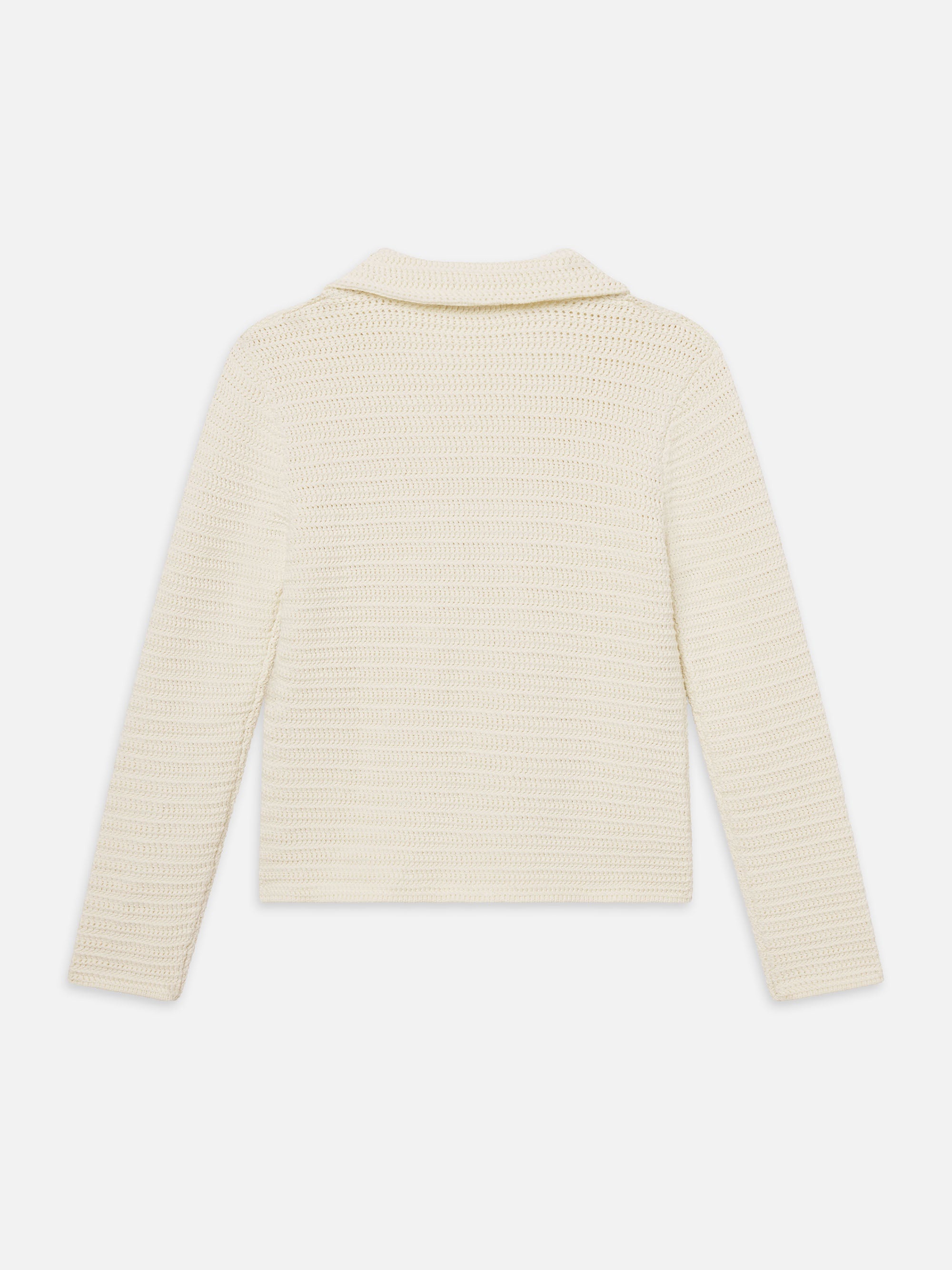 The Crochet Blazer in Cream - 5