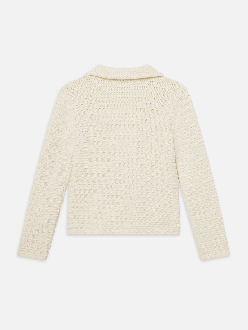 The Crochet Blazer in Cream 5