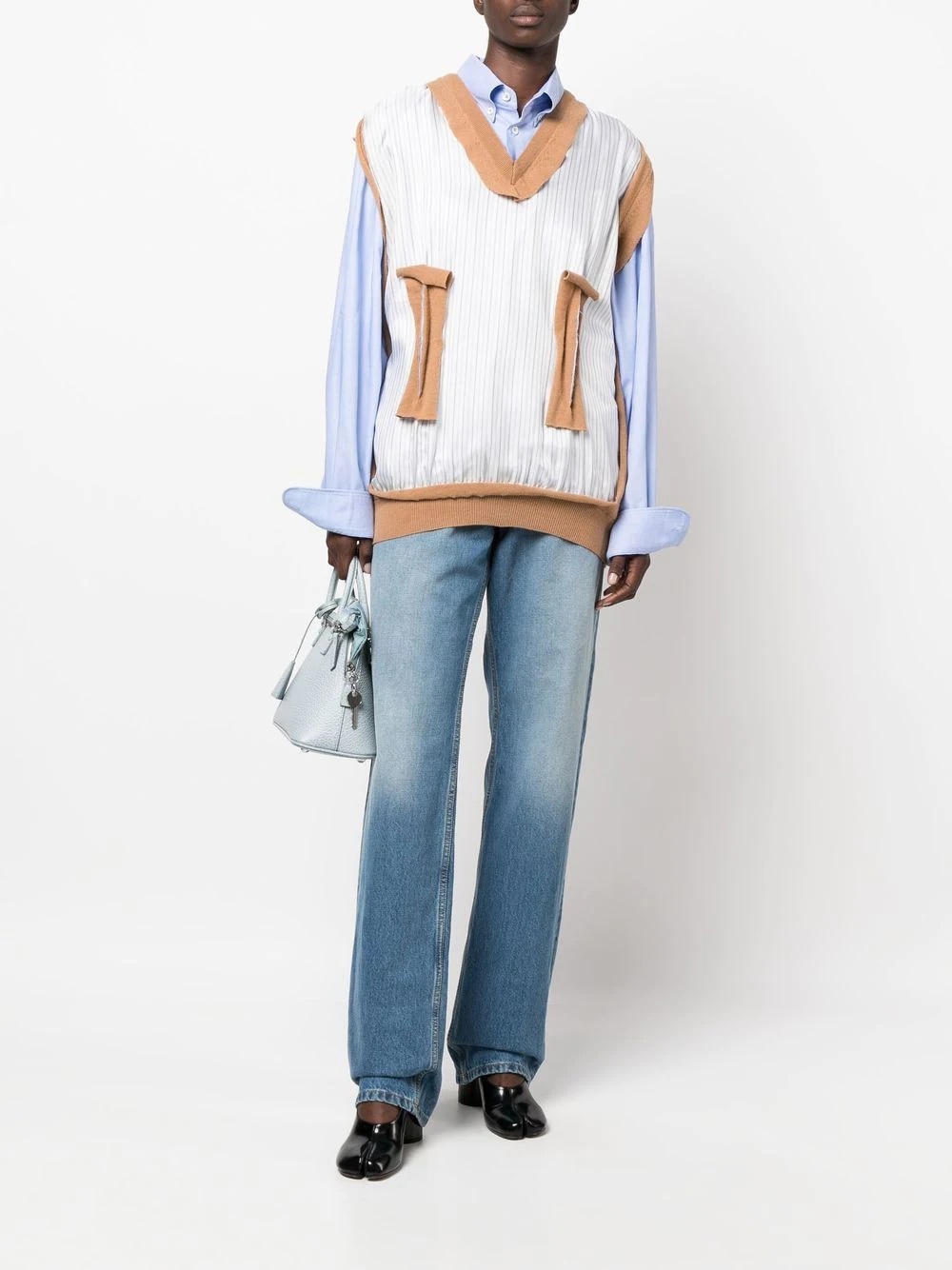 sweatshirt layered shirt - 3