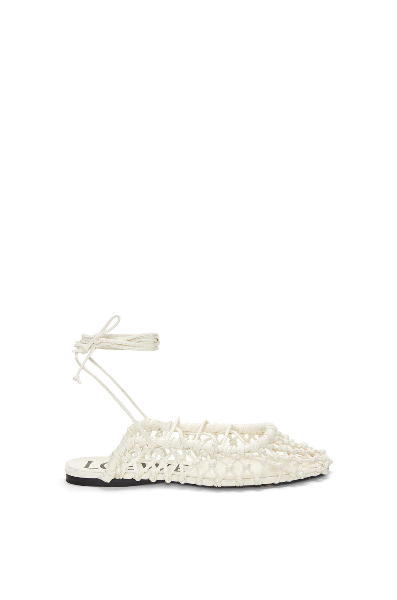 Woven ballerina in lambskin 1