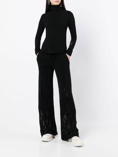 Dion Lee distressed-finish roll neck jumper outlook