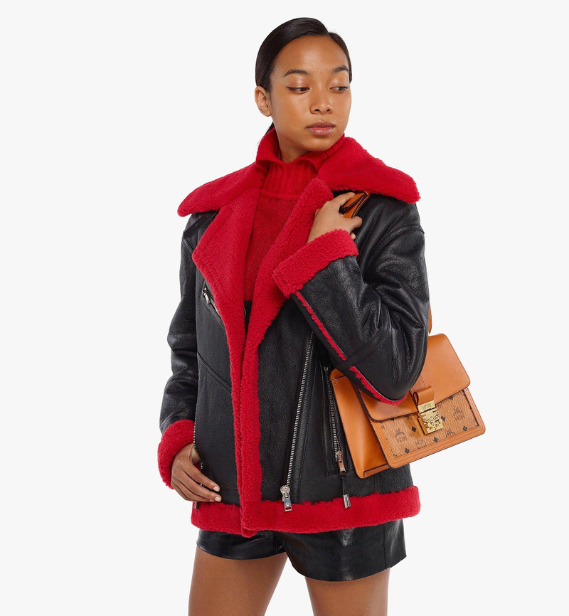 MCM Tracy Shoulder Bag in Visetos Leather Mix outlook