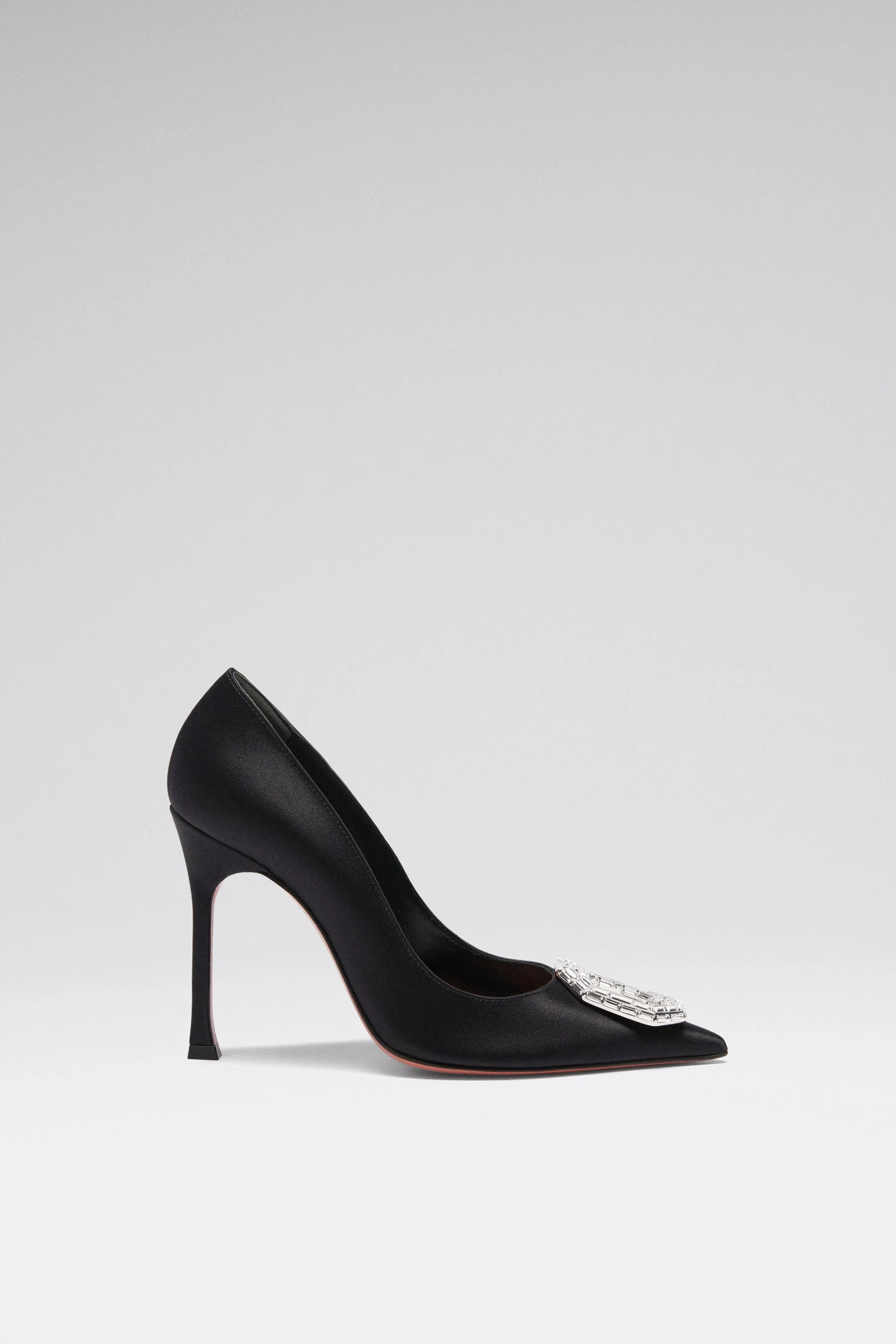CAMELIA PUMP 105 BLACK SATIN - 1