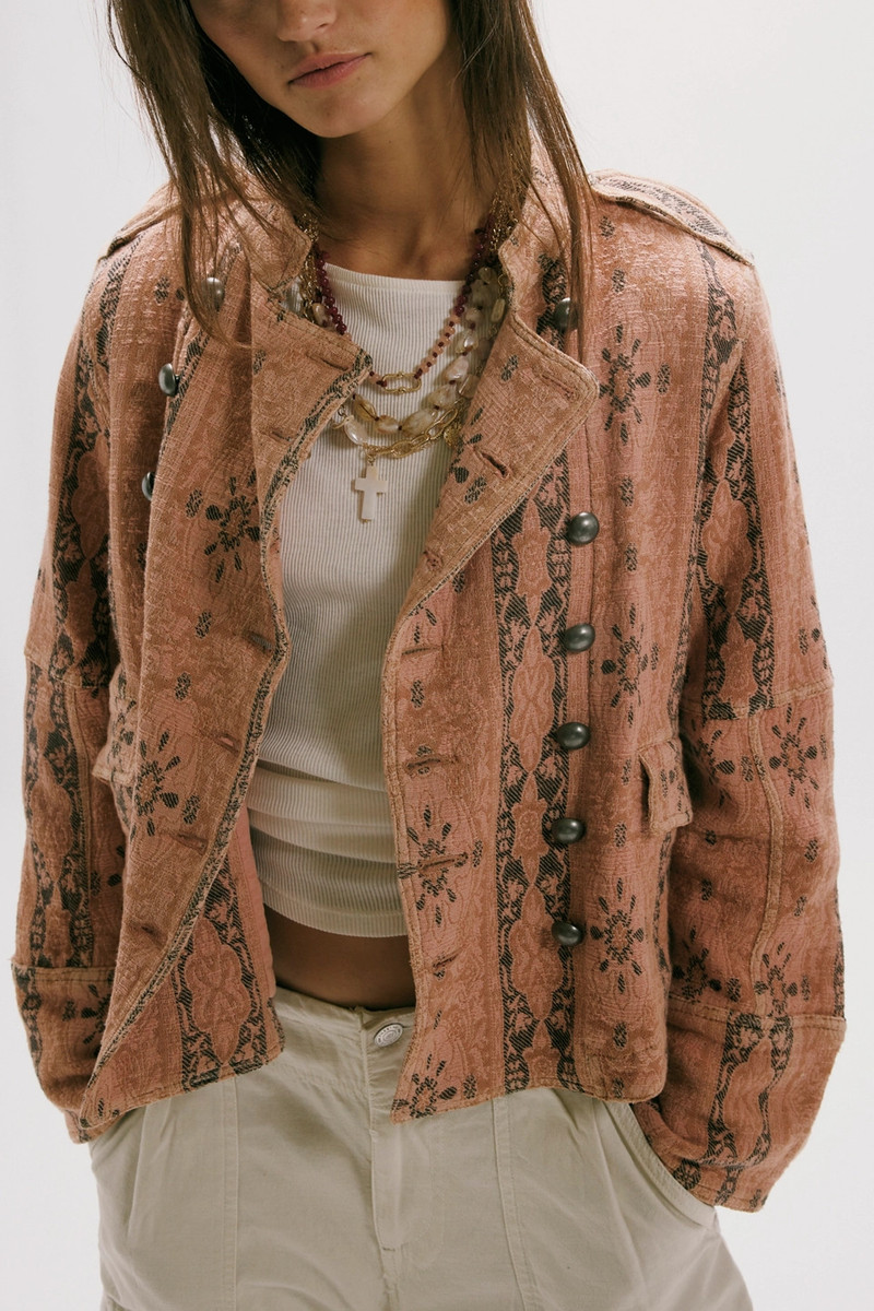 FREE PEOPLE Lotty Jacquard Band Jacket outlook
