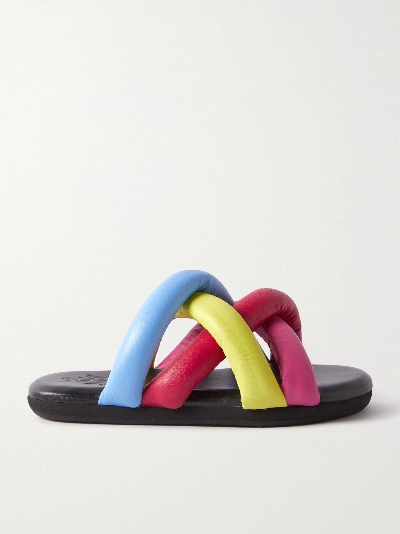 + JW Anderson Jbraided leather slides Pink - 1