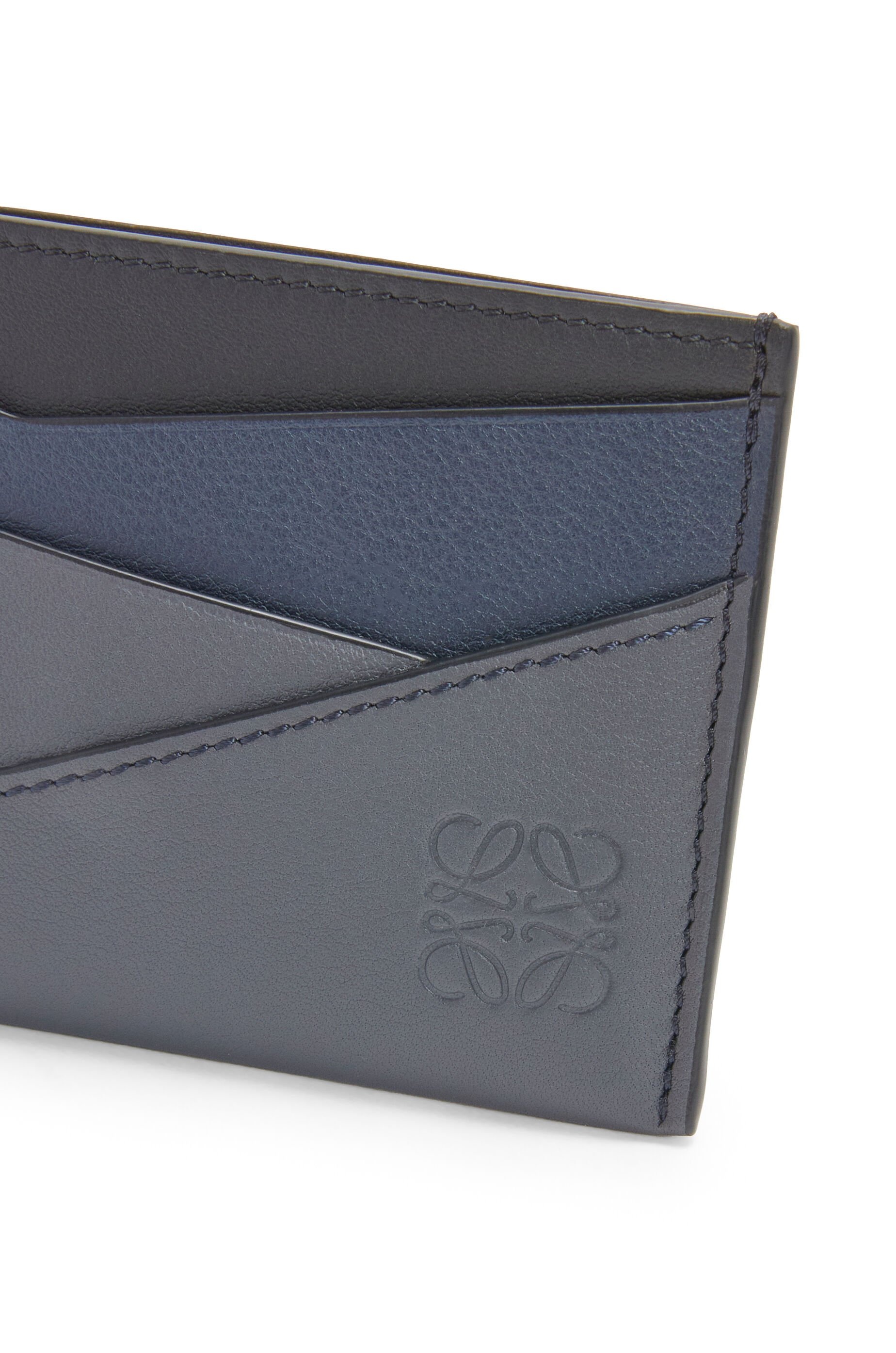 Puzzle plain cardholder in classic calfskin - 4