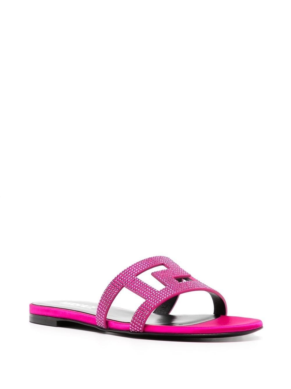 Greca Maze crystal flat sandals - 2