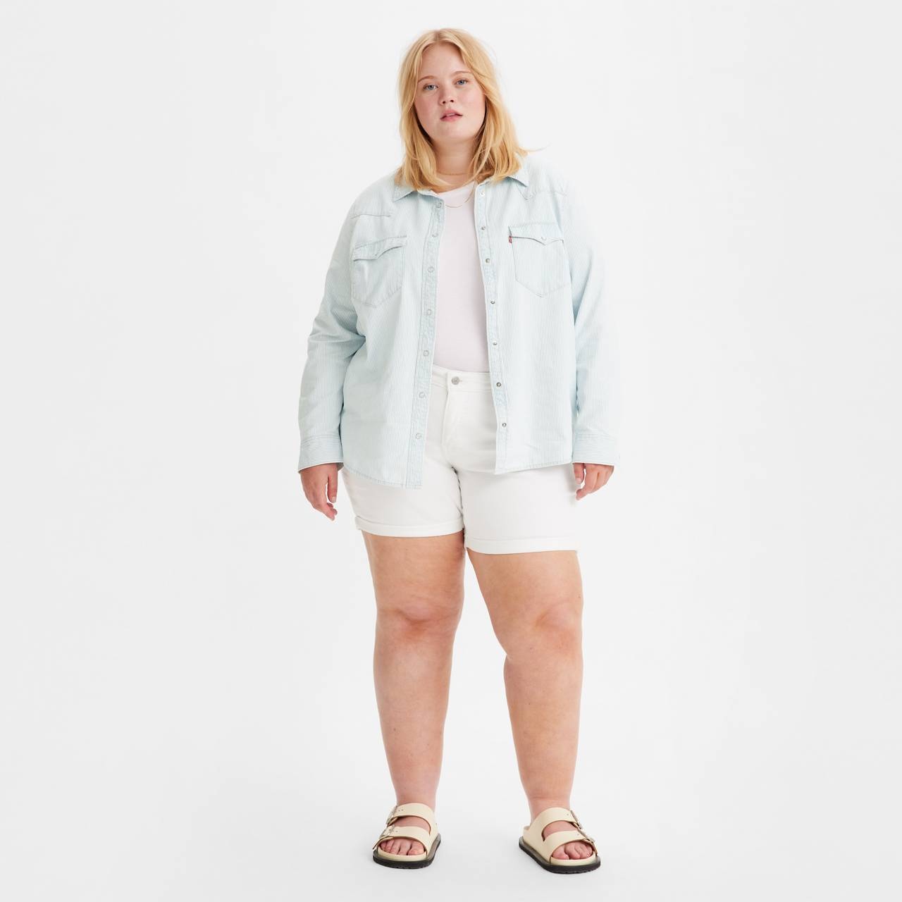 MID LENGTH WOMEN'S SHORTS (PLUS SIZE) - 2