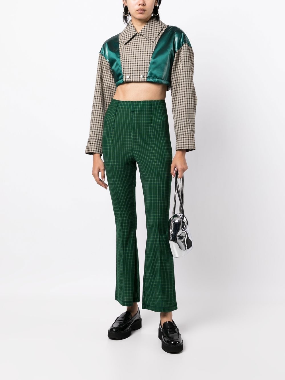 panelled cropped jacket - 2