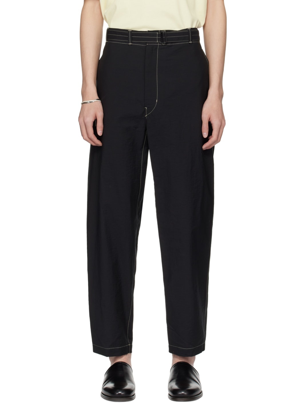 Black Belted Trousers - 1