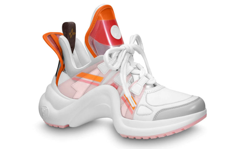 (WMNS) LOUIS VUITTON LV Archlight Sports Shoes White/Orange 1A65RA - 2