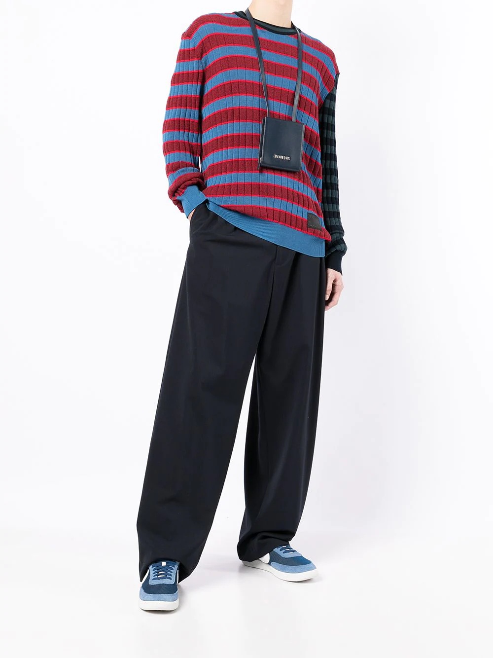 striped ribbed jumper - 2