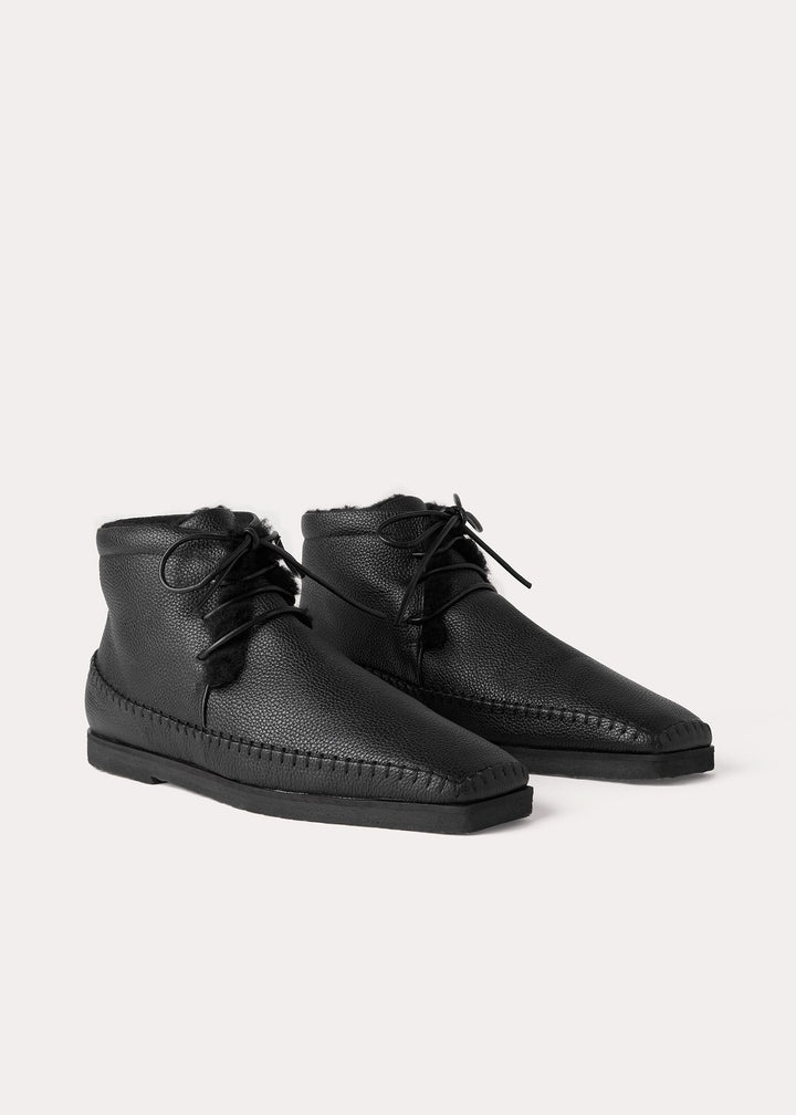 The High Top Shearling Moccasin black - 4