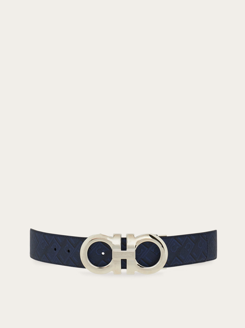 Reversible and adjustable Gancini belt 1