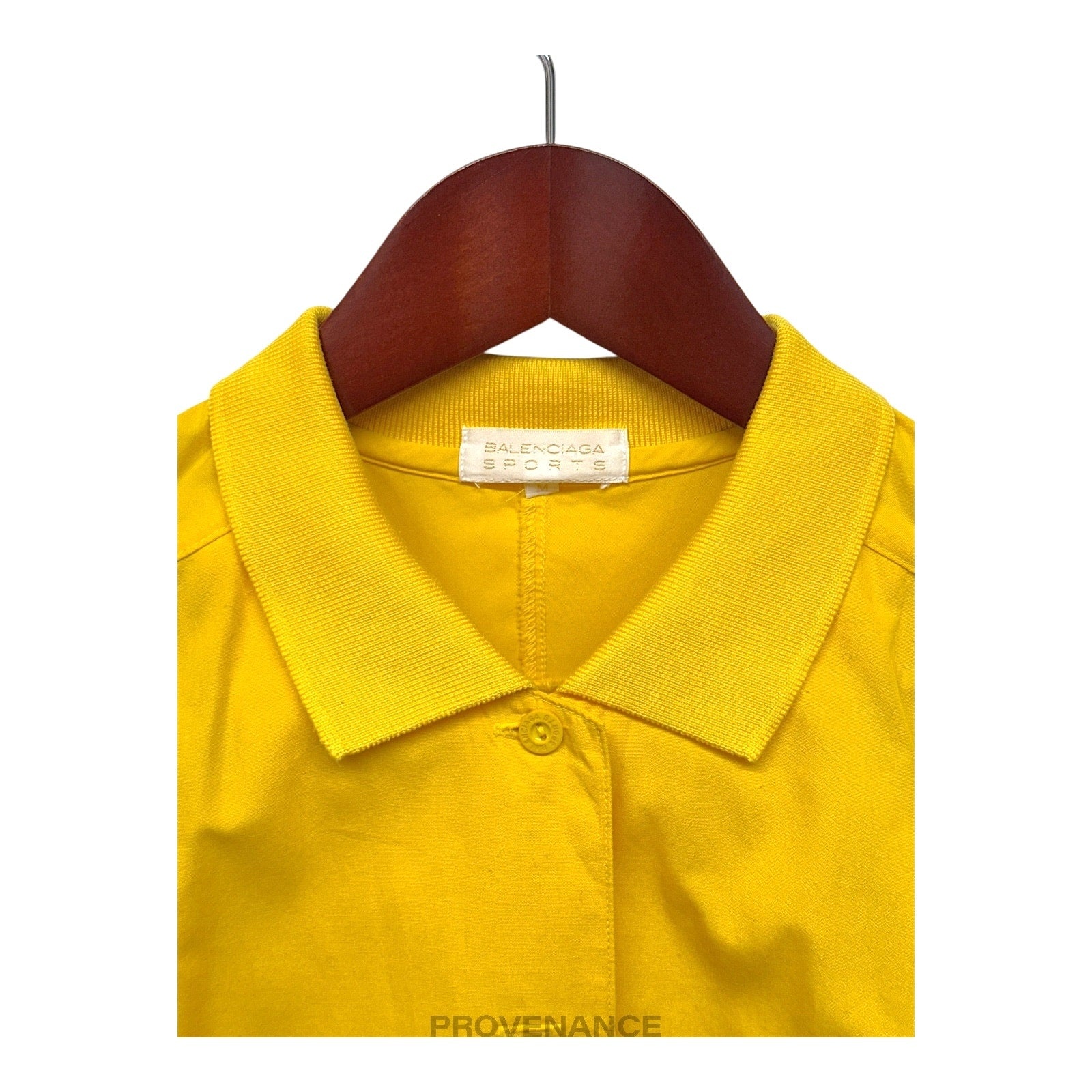 Balenciaga Sports Embroidered Bowling Shirt - Yellow M - 3