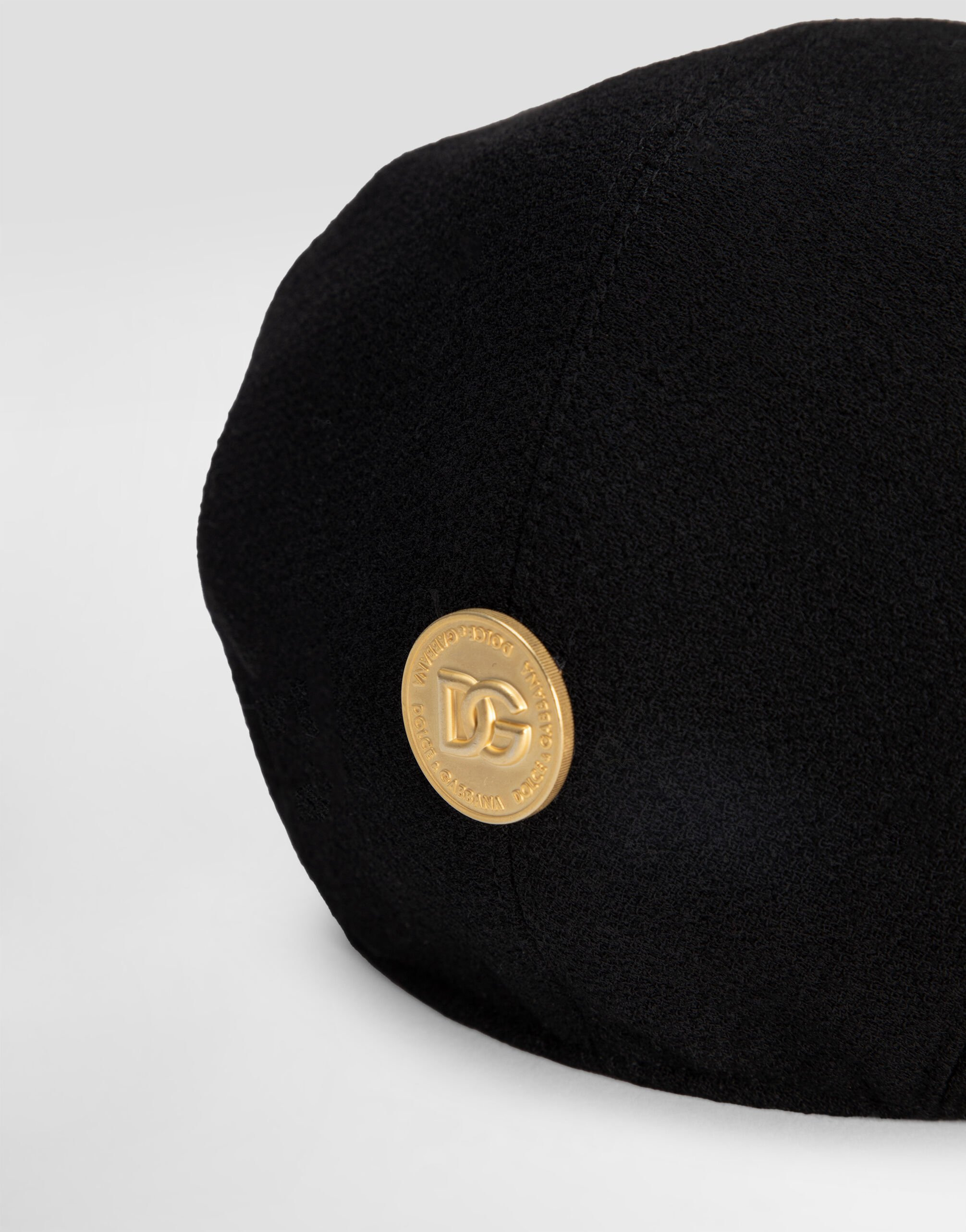 Wool crepe cap with DG coin - 4