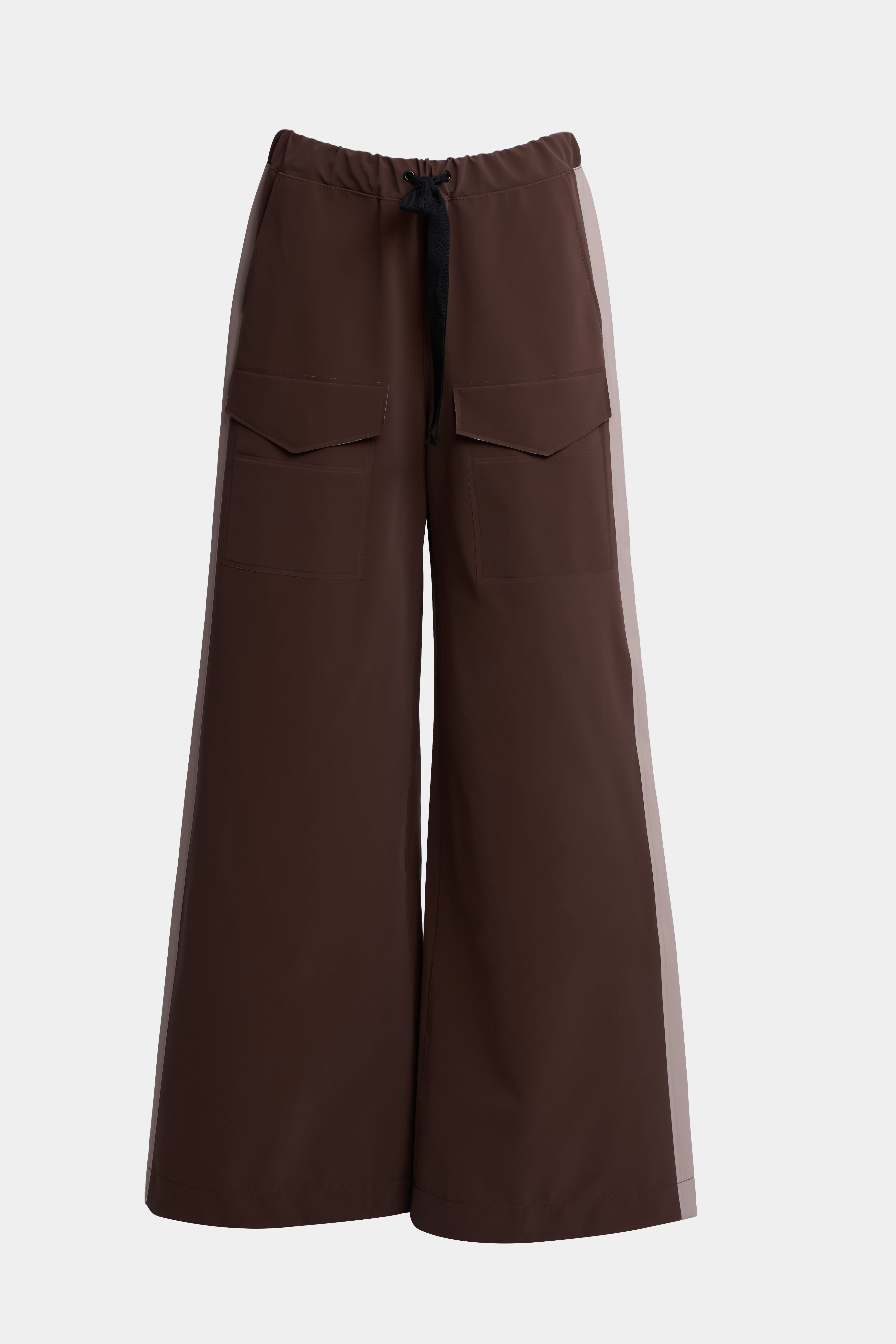 Jarla Stripe Trousers Dark Brown - 6