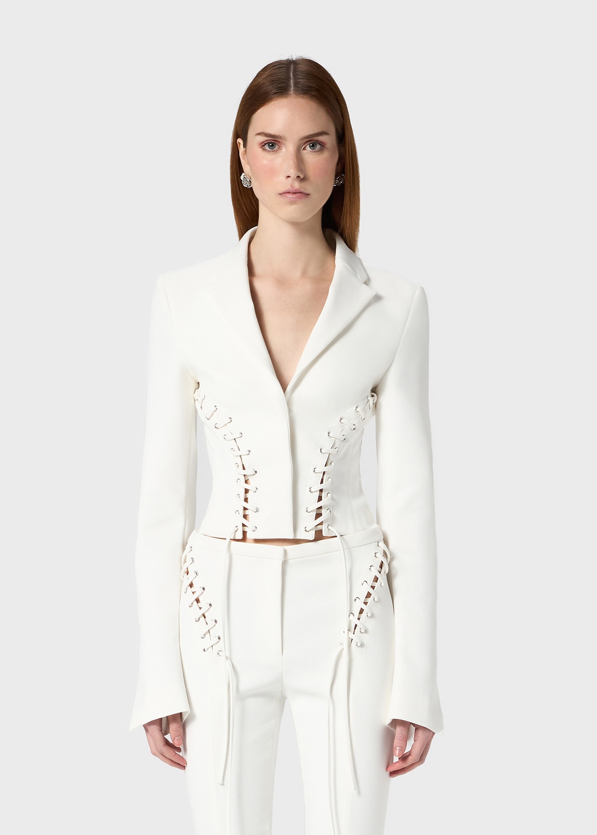 JACKET WITH EYELETS AND STRAPS - 3