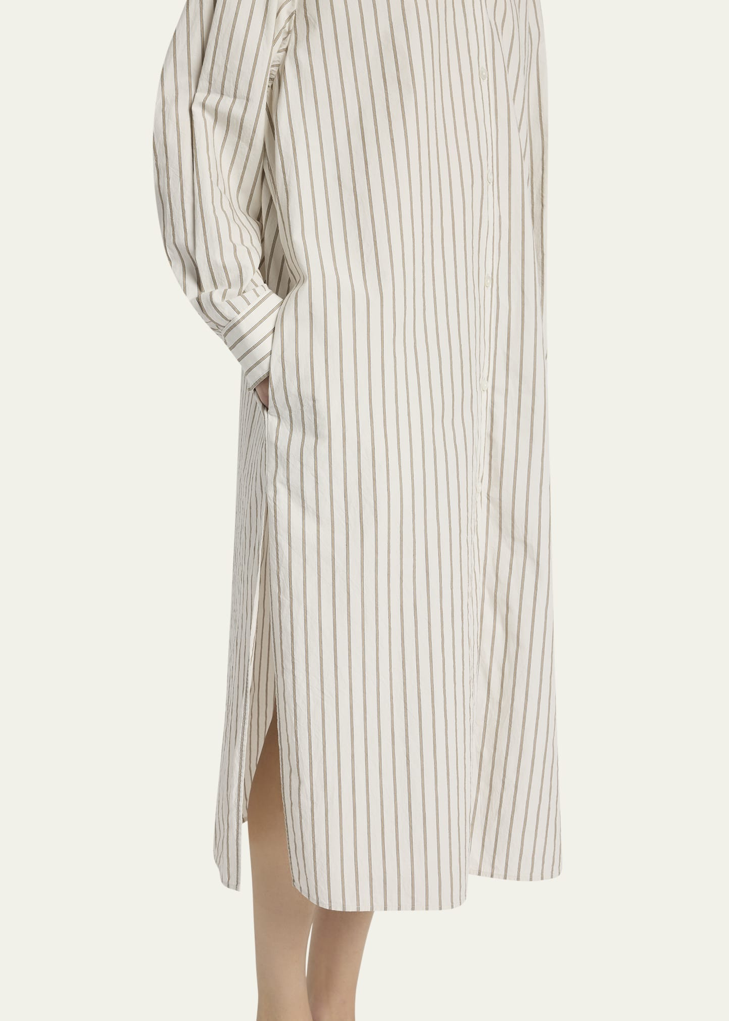 Chihiro Striped Midi Shirtdress - 5