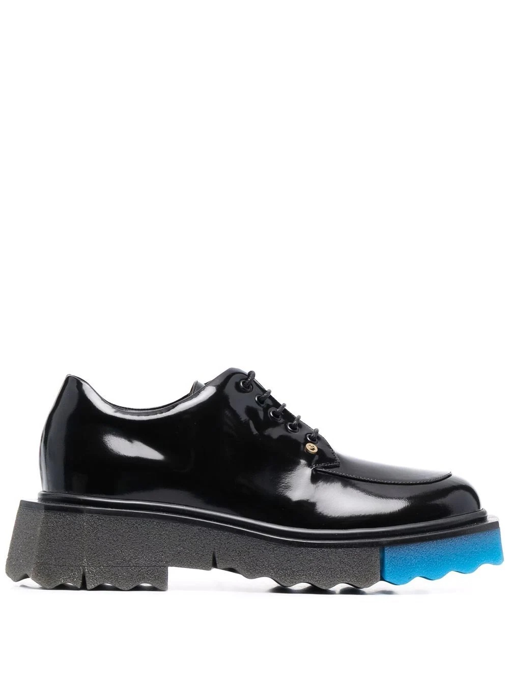 high-shine lace-up shoes - 1