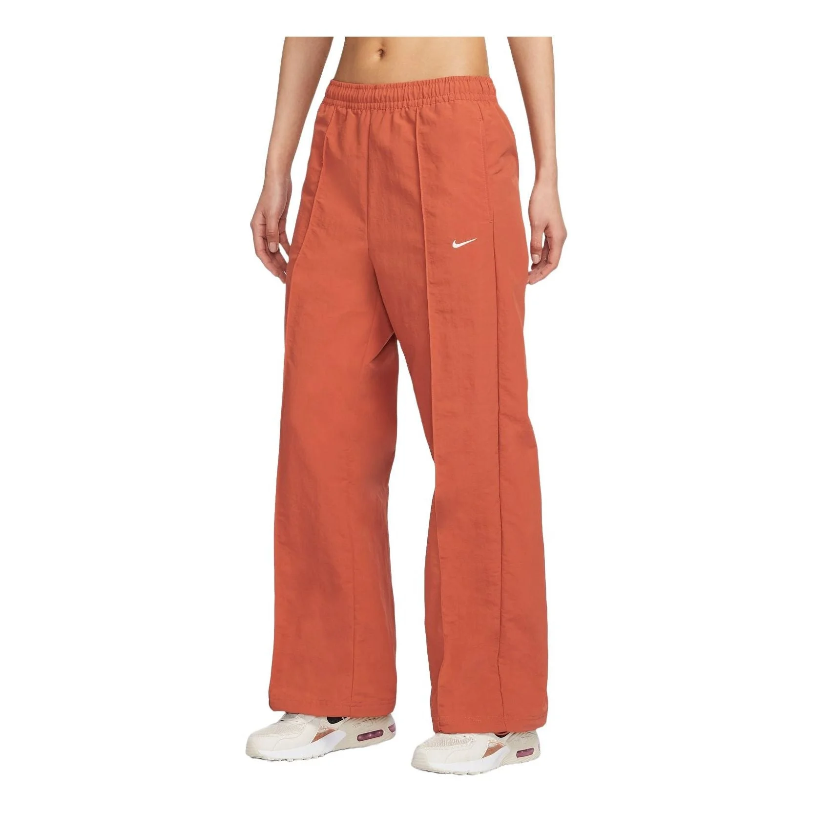 (WMNS) Nike Sportswear Everything Wovens Mid-Rise Open-Hem Pants Asia Sizing 'Orange' FQ3589-825 - 1