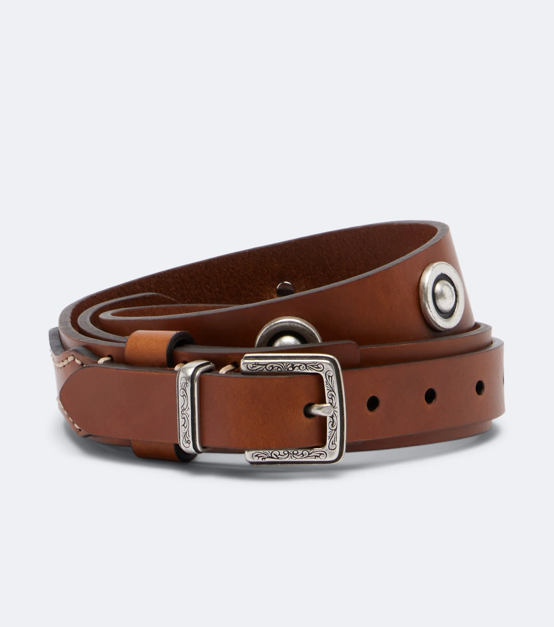 Studded leather belt - 1