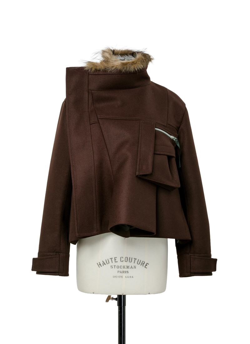 sacai Wool Melton Blouson outlook