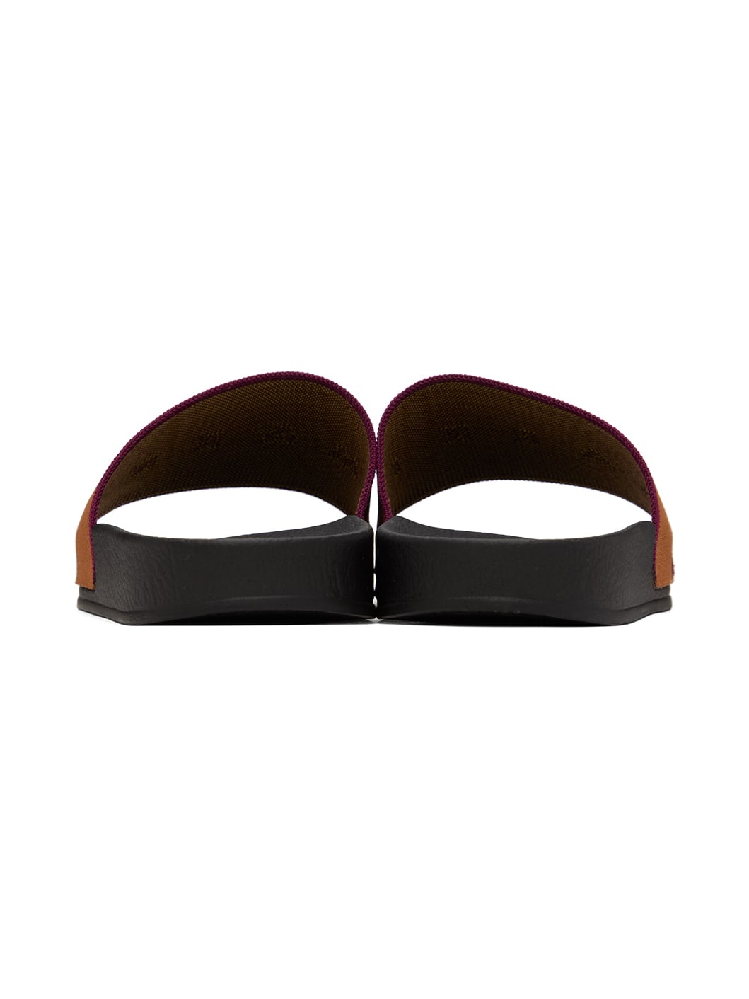 Brown Logo Jacquard Slides - 2