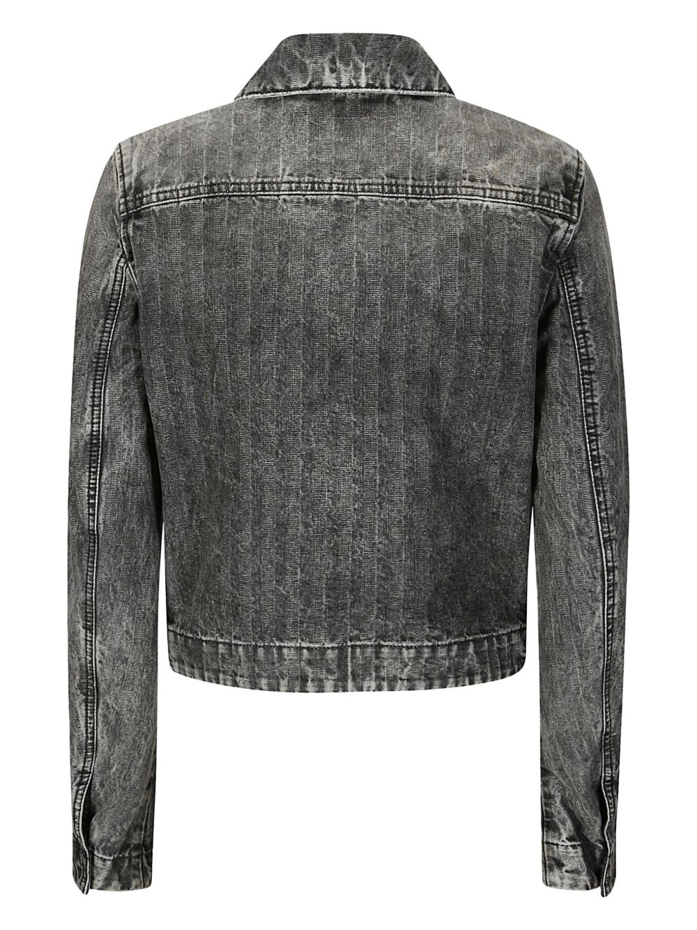 distressed denim jacket - 2