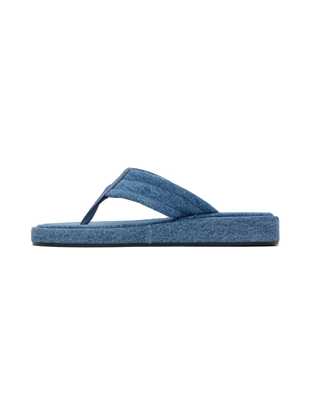 Blue Denim Branded Flip Flops - 3