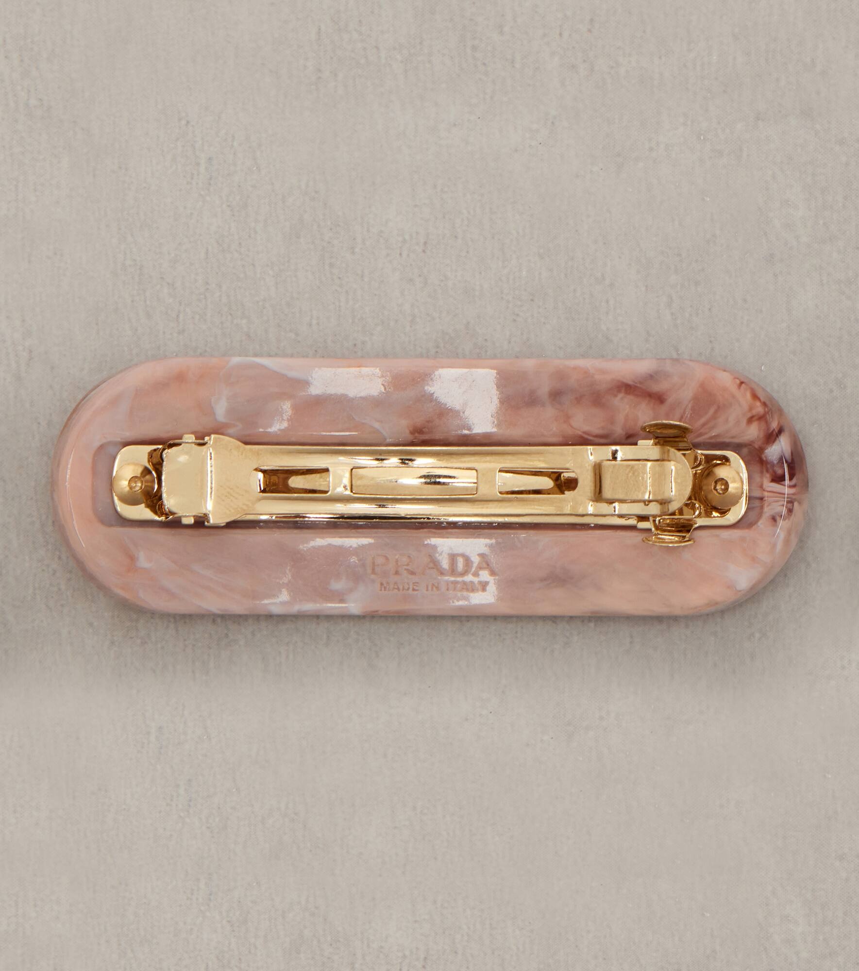 Logo crystal-embellished barrette - 5