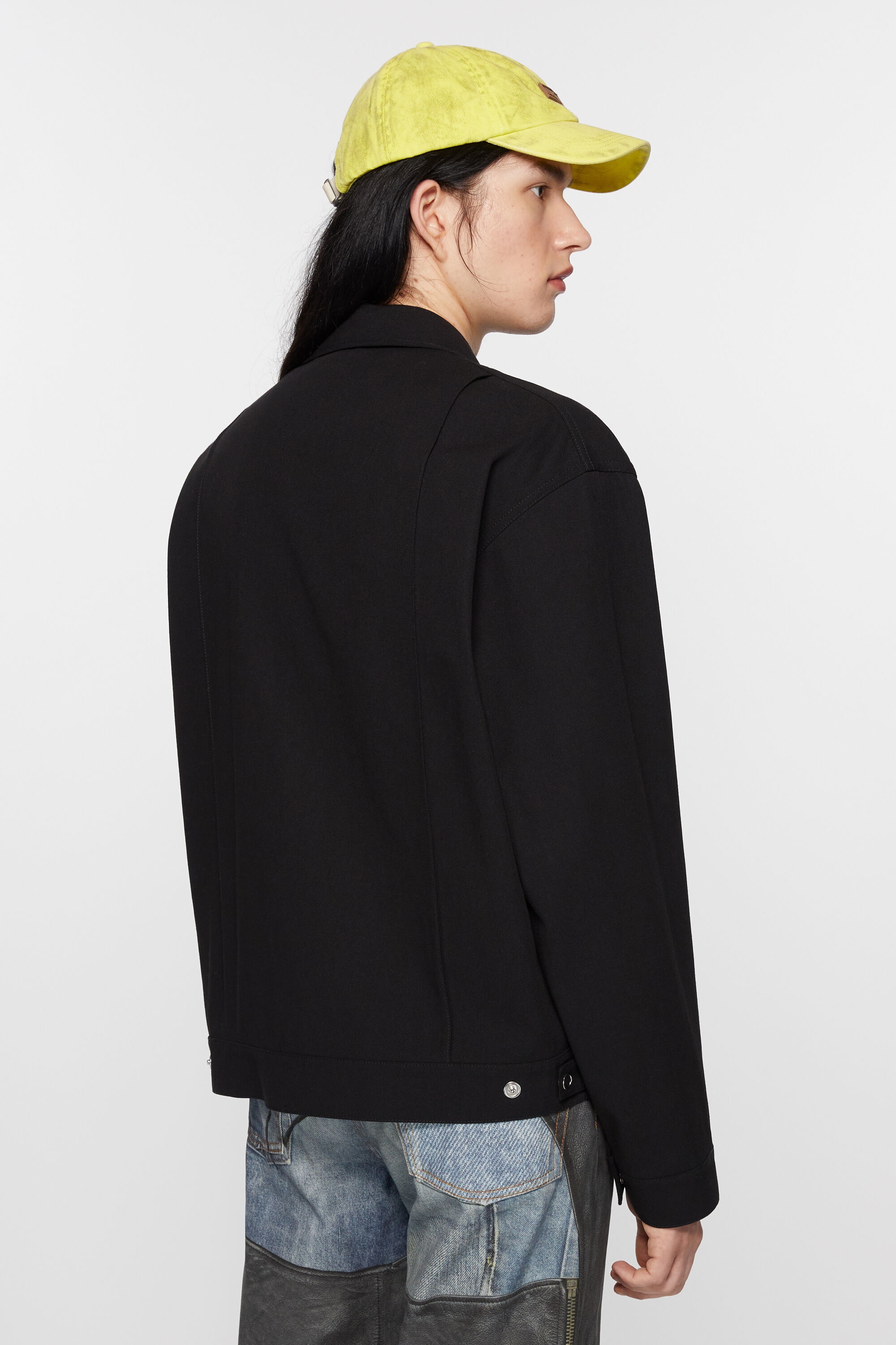 Twill jacket - Black - 4