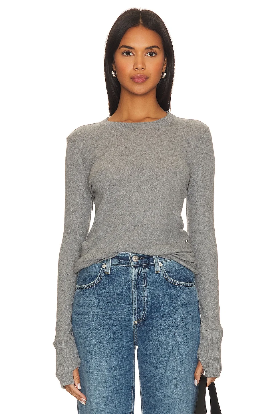 Cashmere Easy Cuffed Crew - 1