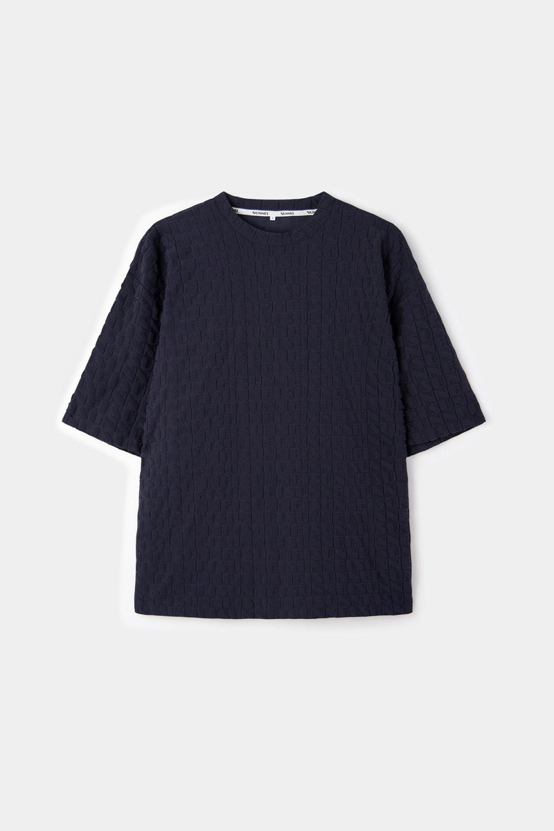ALLOVER LOGO T-SHIRT / dark navy 1