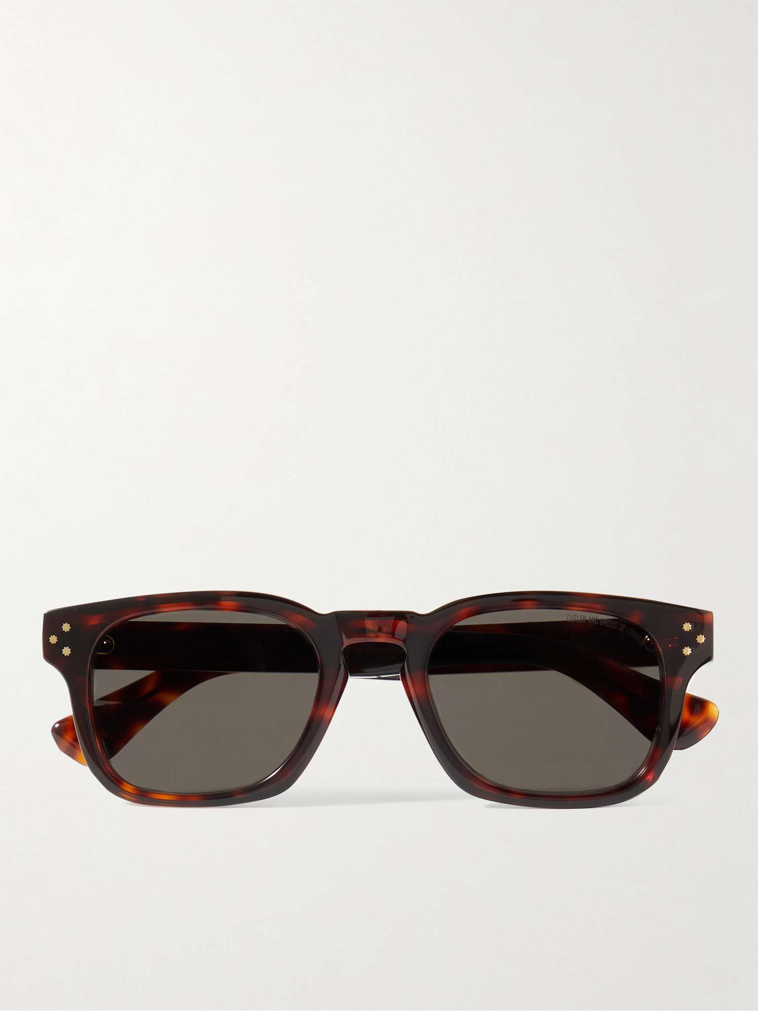 Square-Frame Tortoiseshell Acetate Sunglasses - 1