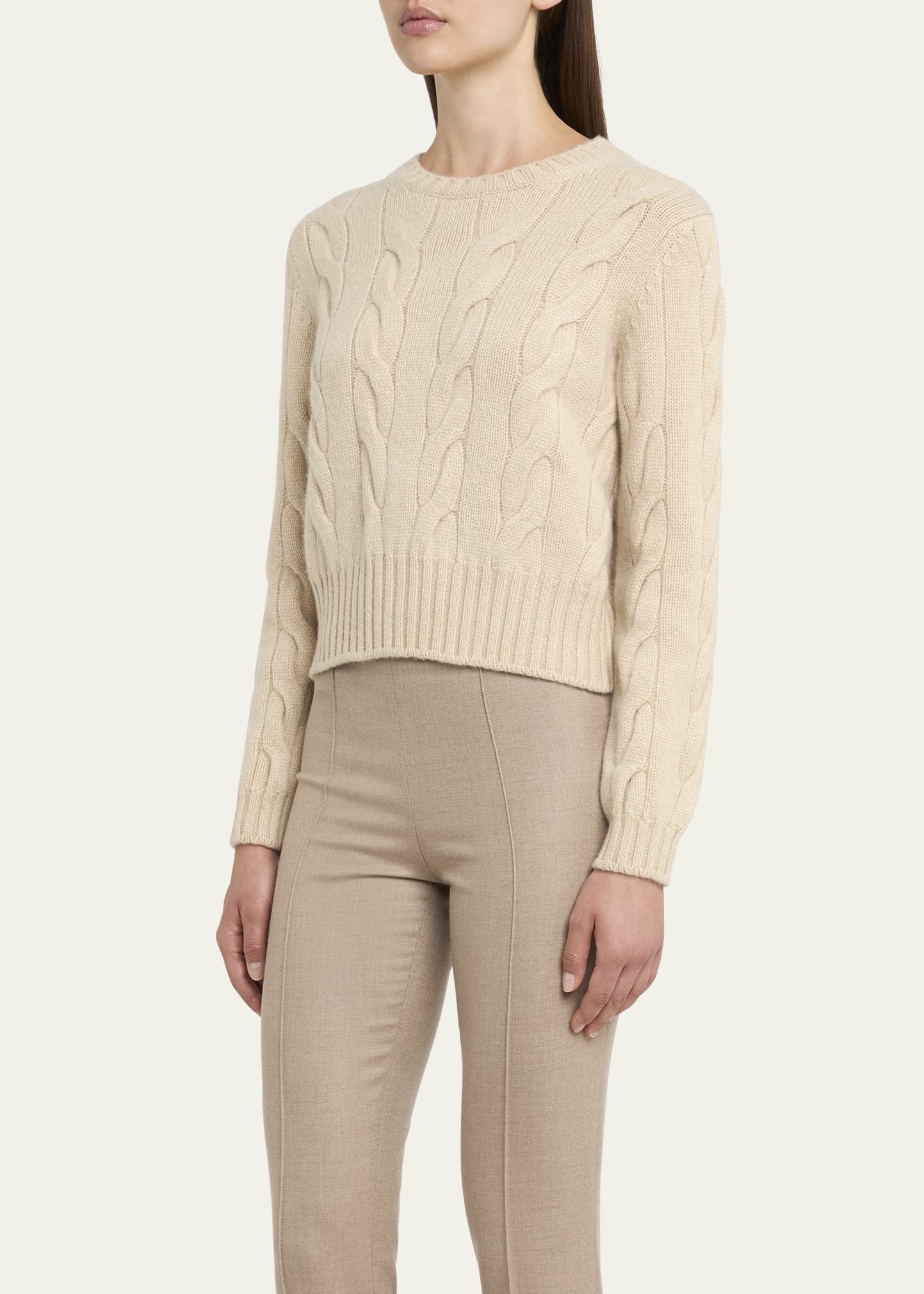 Napier Cashmere Cable-Knit Sweater - 4
