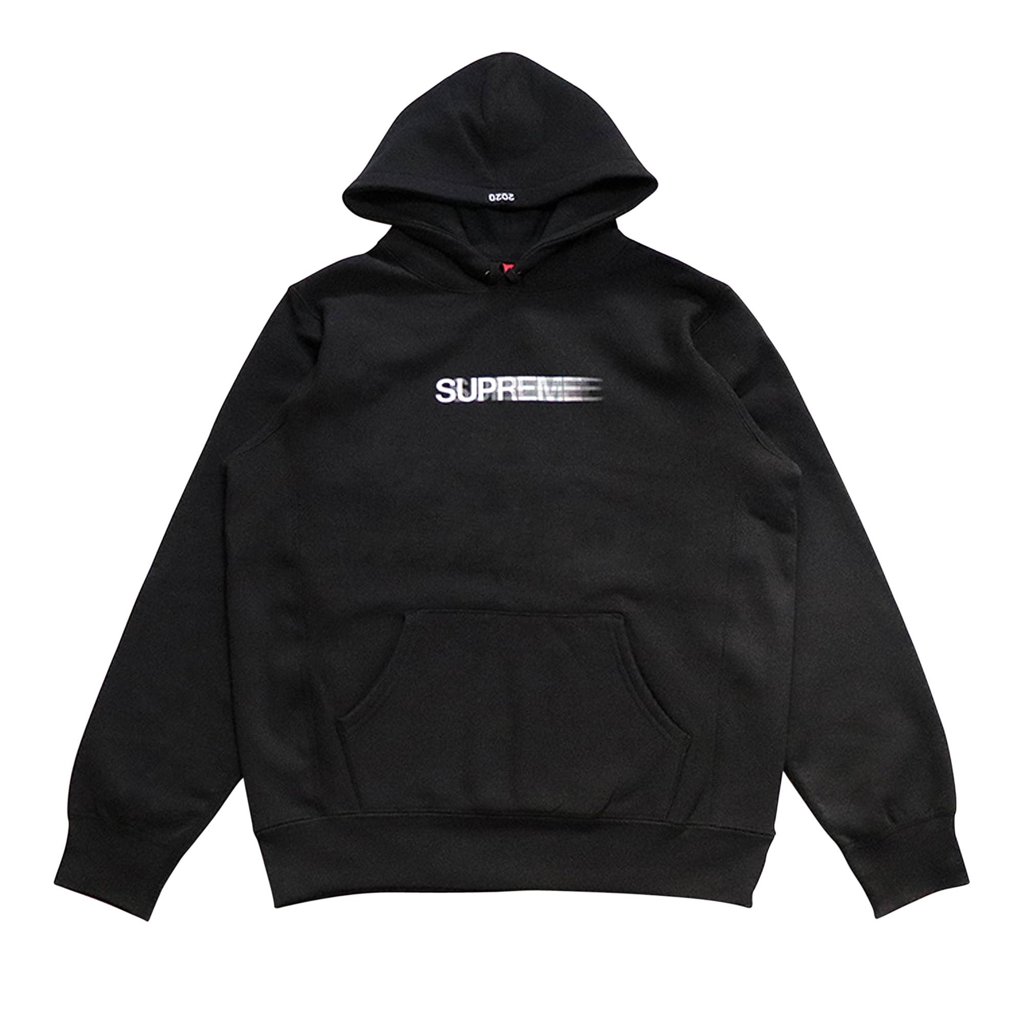 Supreme Motion Logo Hooded Sweatshirt 'Black' - 1