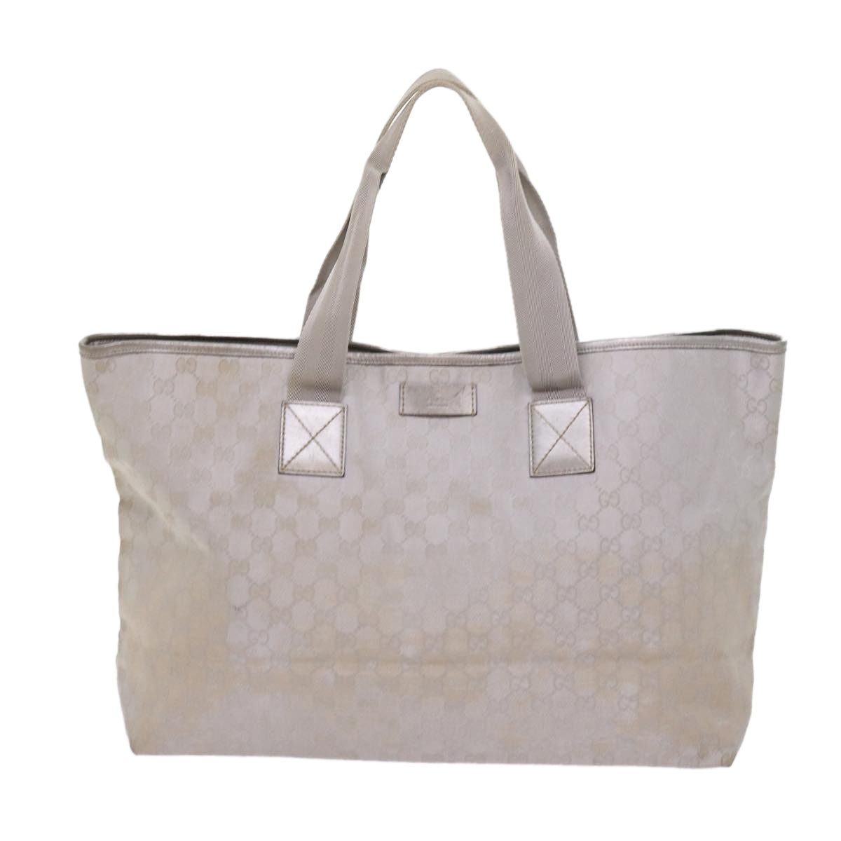 GUCCI GG Canvas Tote Bag Outlet Silver - 2