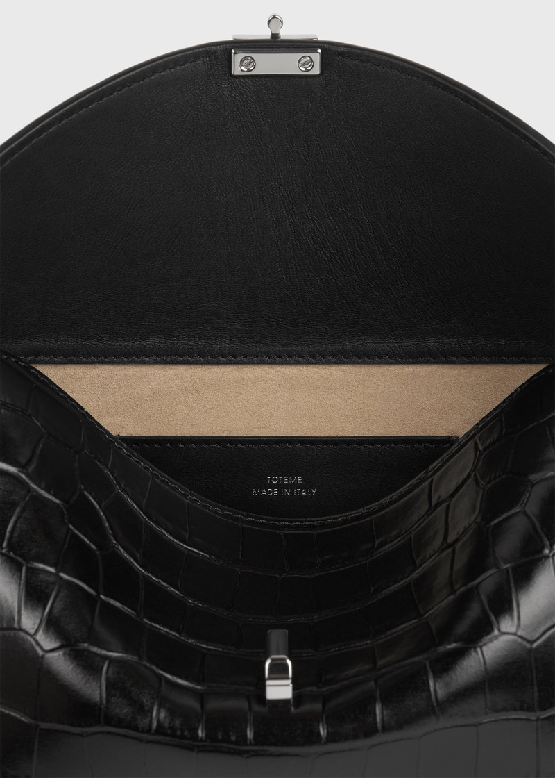 T-Lock clutch black croco 4