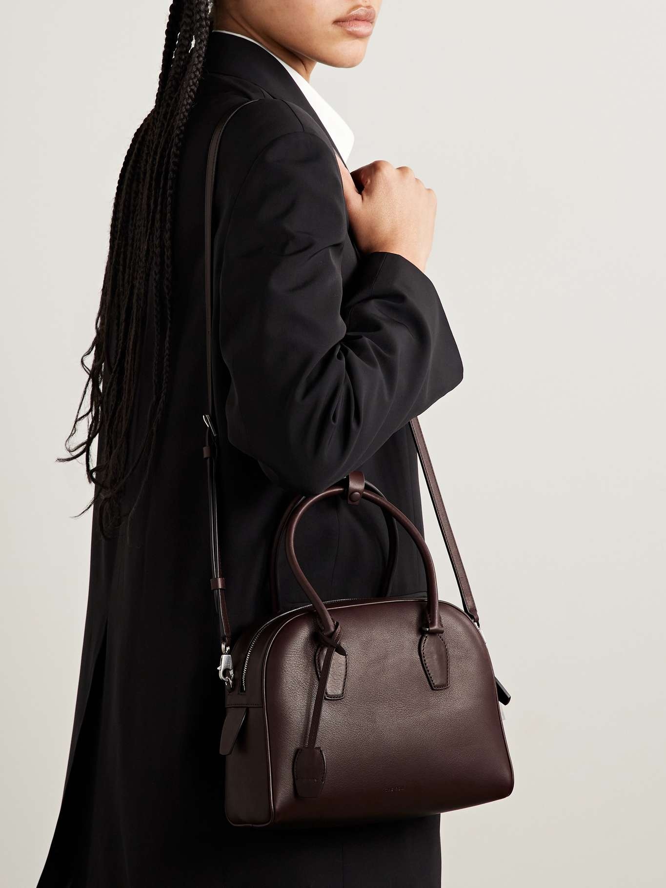 India leather tote Dark brown - 6