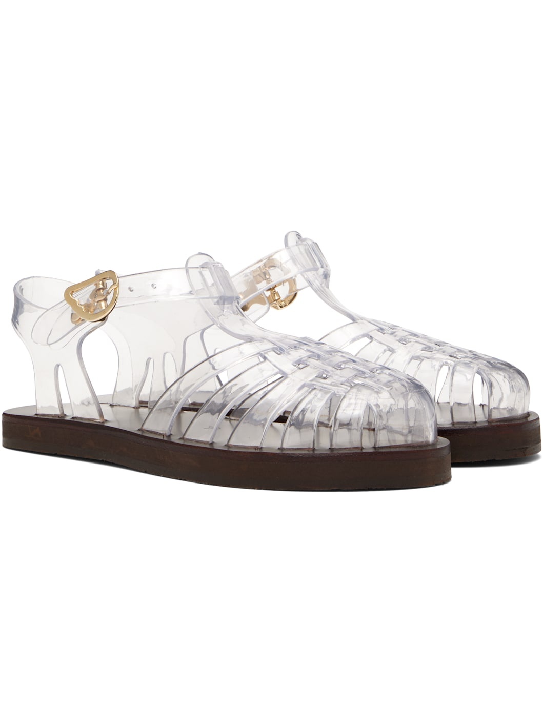 Transparent Homeria Jelly Sandals - 4