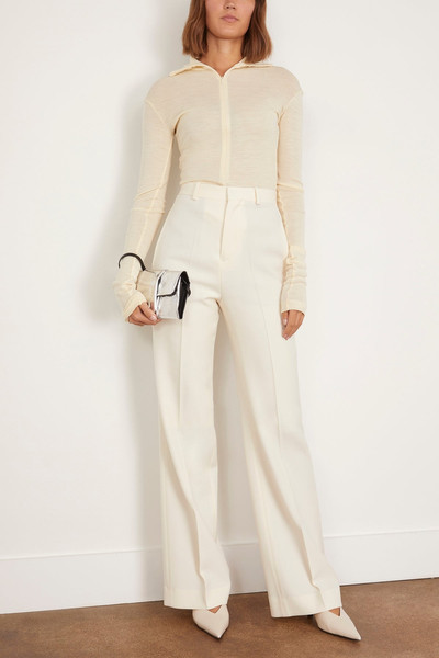 BITE Studios Credo Wool Straight Trousers in Cream outlook