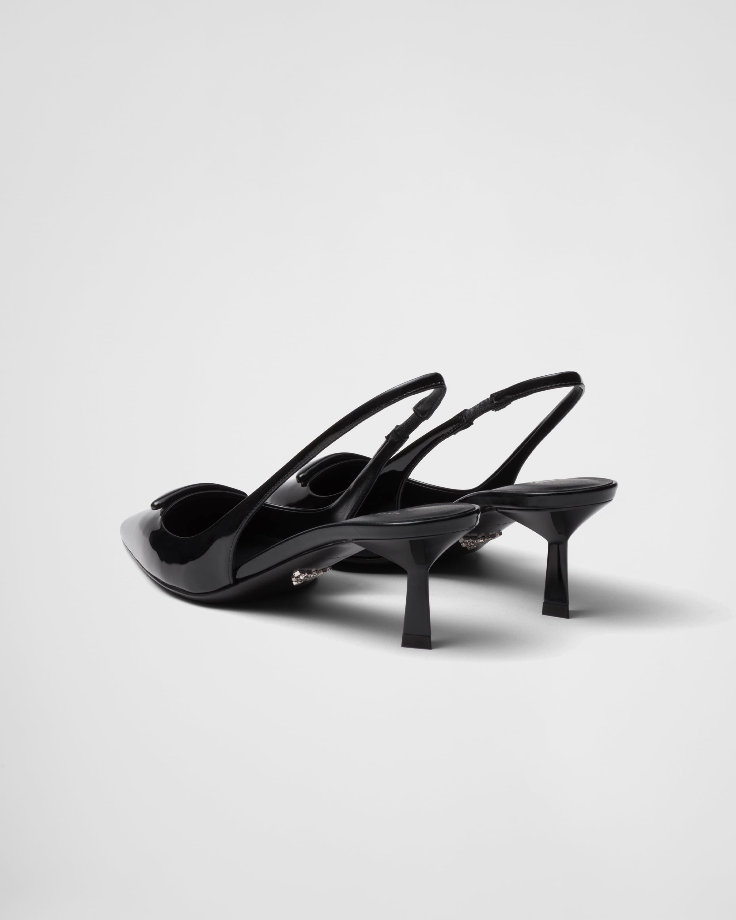 Patent leather slingback pumps - 4