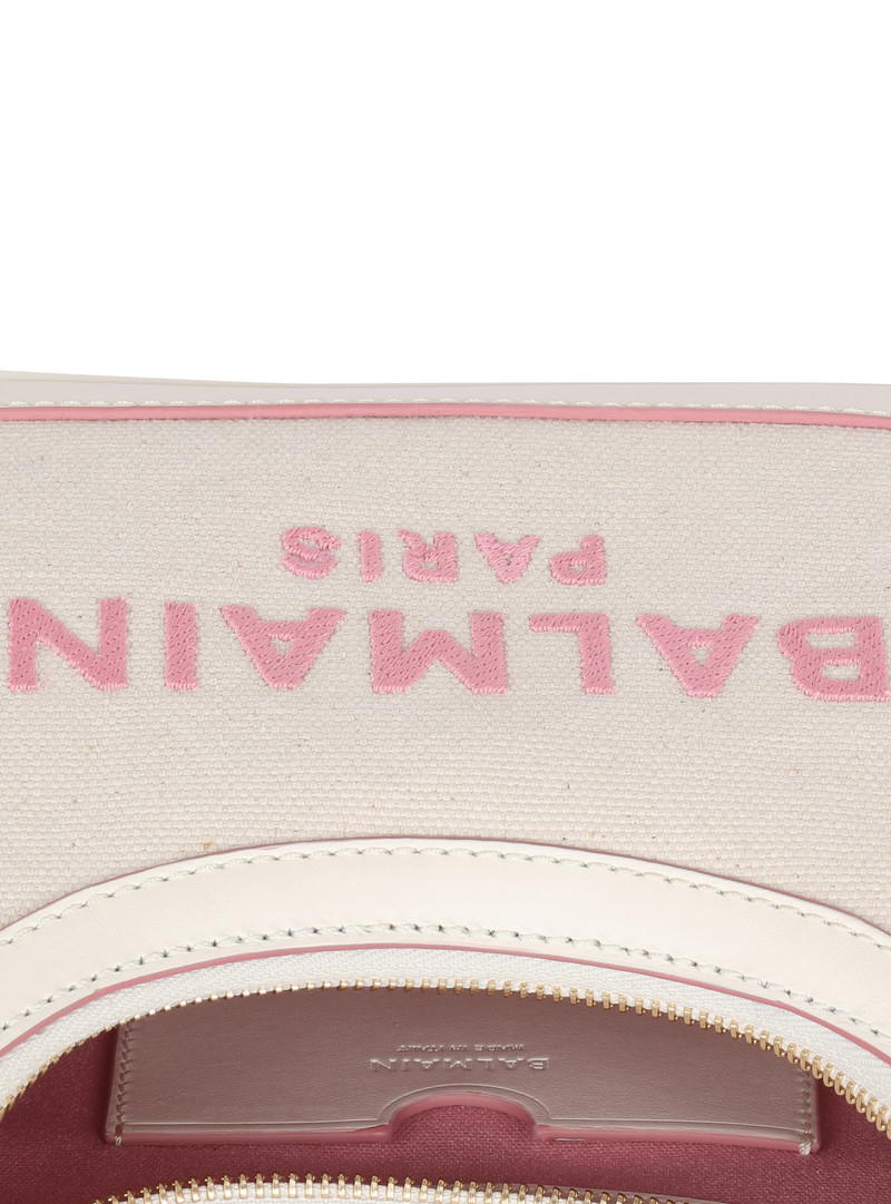 B-Army canvas bag with leather details 5