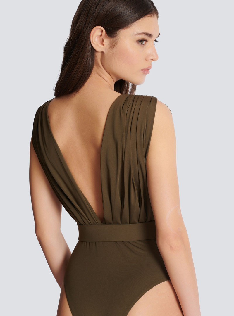 Draped swimsuit 7