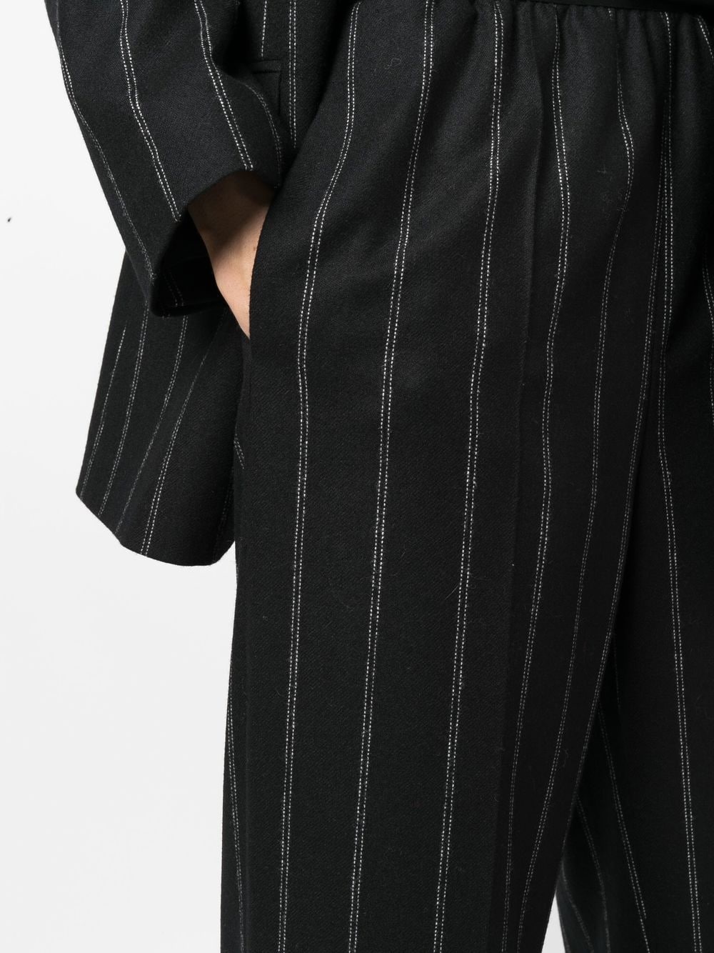 stitch detailing cropped trousers - 5