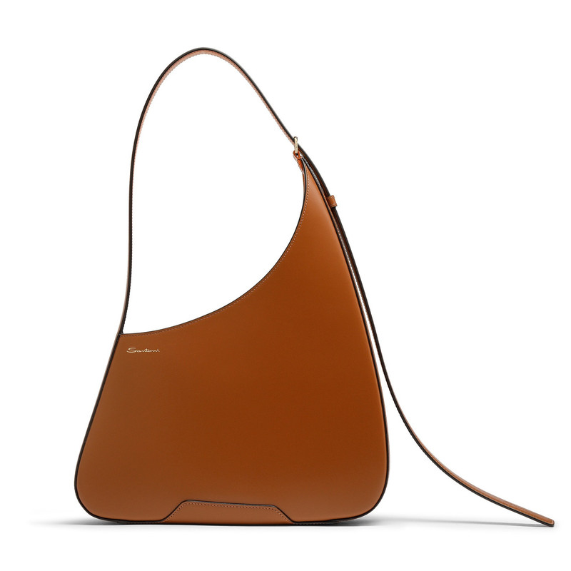 Brown leather The Pluto Hobo shoulder bag 1